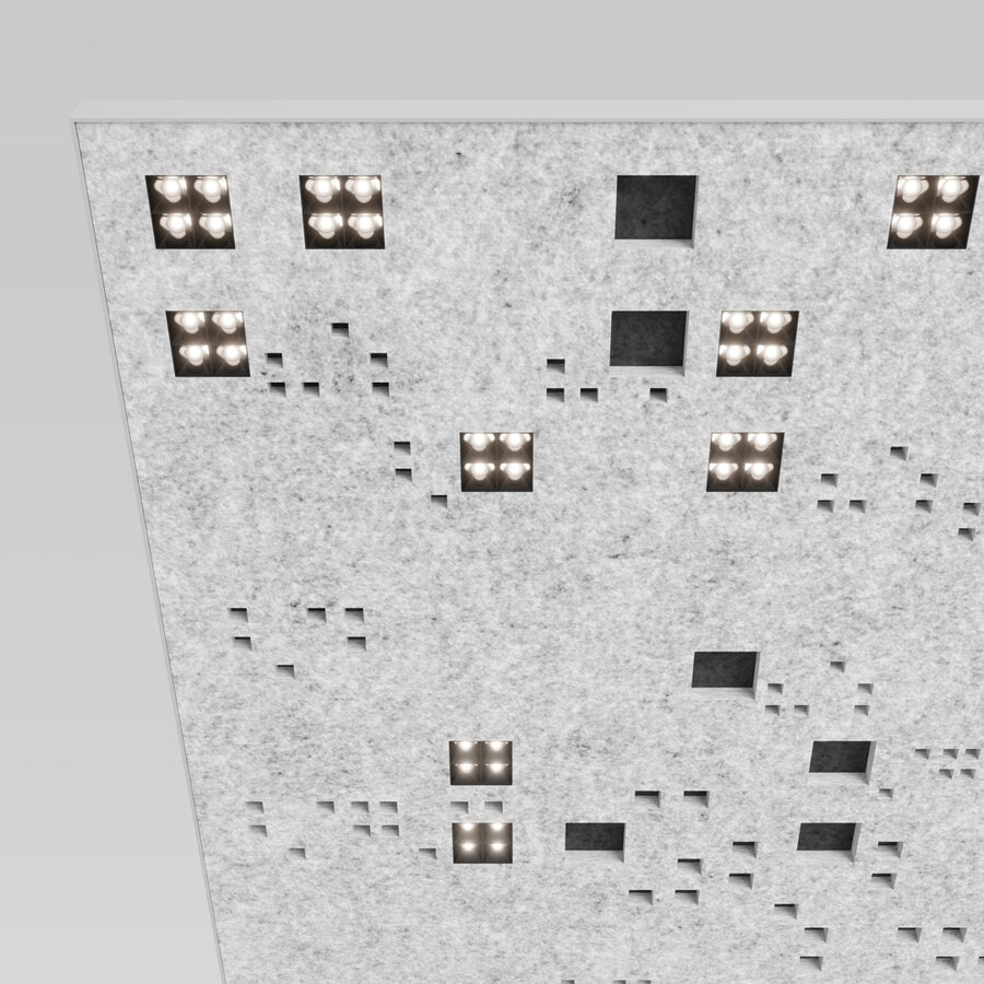 FRACTAL CODE LIGHT acoustic suspended | Deckenleuchten